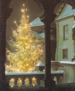 Weihnachts-Neujahr-Wünsche mit Weihnachtsbaum gl1989 F4512