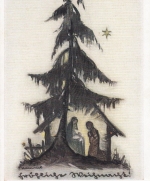 Weihnachts-Wünsche aus einer Tannen-Hütte ngl F4516