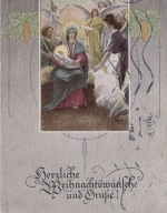 Weihnachts-Wünsche mit der heil.Familie feldpgl1943 F4518