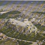 Athens, The Acropolis as seen by air gl1983 F4566