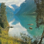 Norway, Parti ved vakre Loenvatn gl1981 F4575
