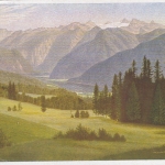 OTTO GOEBEL, Dachstein mit Hallstätter See, Steiermark ngl F4626