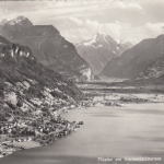 Flüelen am Vierwaldstättersee mit Bristenstock ngl F4708