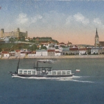 Bratislava, Pressburg, mit Schlossberg gl1920? F4794
