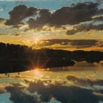 Suomi Finland, Abendstimmung gl1976 F4956