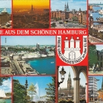 Grüsse aus dem schönen Hamburg Mehrbildkarte ngl F5133