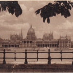 Budapest, Blick auf das Parlament glum 1910? F5316