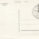 Alt-Hamburg, Schulgang 8, Stempel Planten und Blomen 1947 ngl F5556