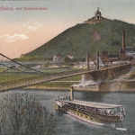 Porta Westfalica, mit Kettenbrücke ngl F6633