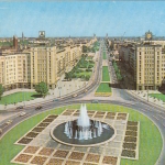 Berlin, Blick vom Strausberger Platz zur Karl-Marx-Allee ngl F6903
