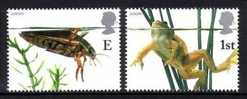 GROSSBRITANNIEN MI-NR. 1942-1943 POSTFRISCH(MINT) EUROPA 2001 WASSER FROSCH