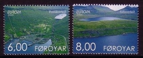 FÄRÖER MI-NR. 402-403 POSTFRISCH(MINT) EUROPA 2001 WASSER