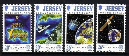 JERSEY MI-NR. 539-542 POSTFRISCH(MINT) EUROPA 1991 WELTRAUMFAHRT
