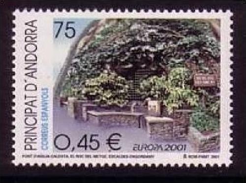 ANDORRA SPANISCH MI-NR. 280 POSTFRISCH(MINT) EUROPA 2001 Wasser