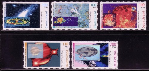 DEUTSCHLAND MI-NR. 2077-2081 POSTFRISCH(MINT) WOHLFAHRTSMARKEN - DER KOSMOS - HOLOGRAMM