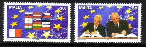 MALTA MI-NR. 1341-1342 POSTFRISCH(MINT) EU-BEITRITT 2004