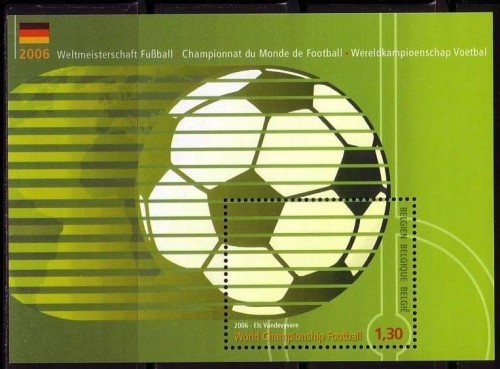 BELGIEN BLOCK 110 POSTFRISCH(MINT) FUSSBALL WM 2006 DEUTSCHLAND