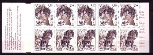 SCHWEDEN MH 188 POSTFRISCH(MINT) HAUSTIERE PFERDE 1994