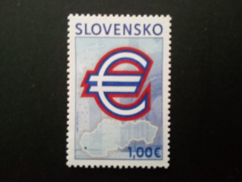 SLOWAKEI MI-NR. 596 POSTFRISCH(MINT) EUROPA MITLÄUFER 2009 EURO EINFÜHRUNG