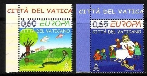 VATIKAN MI-NR. 1669-1670 POSTFRISCH(MINT) EUROPA 2010 KINDERBÜCHER