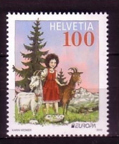 SCHWEIZ MI-NR. 2157 POSTFRISCH EUROPA 2010 KINDERBÜCHER HEIDI