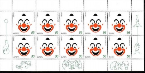 DEUTSCHLAND MI-NR. 2252 POSTFRISCH(MINT) KLEINBOGEN EUROPA 2002 ZIRKUS