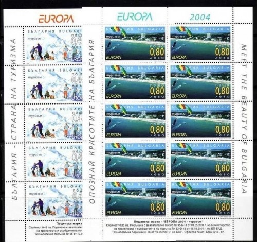 BULGARIEN EUROPA 2004 FERIEN KLEINBOGEN 4649-4650 POSTFRISCH(MINT)