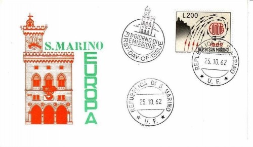 SAN MARINO MI-NR. 749 FDC CEPT 1962