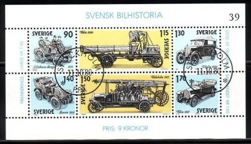 SCHWEDEN BLOCK 8 o AUTOMOBILINDUSTRIE - VOLVO - SCANIA...