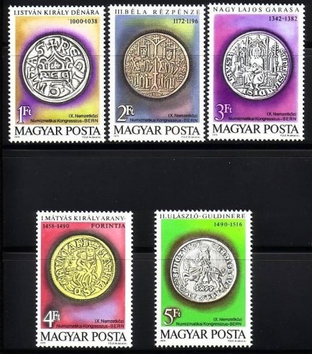 UNGARN MI-NR. 3372-3376 A POSTFRISCH(MINT) MÜNZEN NUMISMATIK