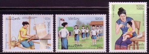 LAOS MI-NR. 1509-1511 POSTFRISCH(MINT) INTERNATIONALER FRAUENTAG 1996