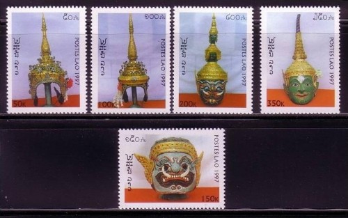LAOS MI-NR. 1607-1611 POSTFRISCH(MINT) THEATERKRONEN 1997