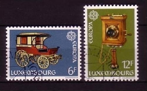 LUXEMBURG MI-NR. 987-988 GESTEMPELT(USED) EUROPA 1979 POST- und FERNMELDEWESEN KUTSCHE
