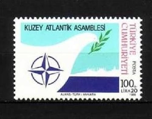 TÜRKEI MI-NR. 2764 POSTFRISCH(MINT) NATO - ANSICHT VON ISTANBUL, FRIEDENSTAUBE