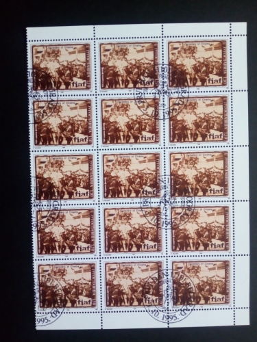 JUGOSLAWIEN MI-NR. 2733-2734 GESTEMPELT BOGENTEIL(15) 100 JAHRE KINO 1995