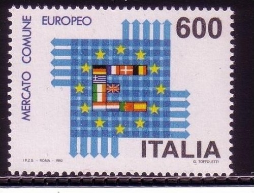 ITALIEN MI-NR. 2251 POSTFRISCH(MINT) MITLÄUFER 1992 EUROPÄISCHER BINNENMARKT