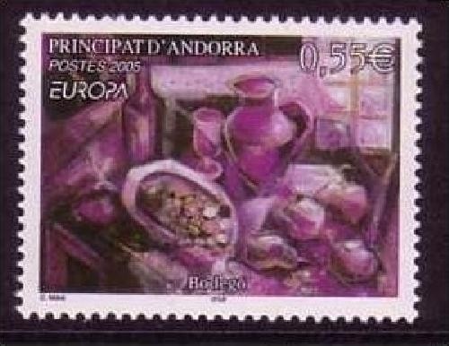 ANDORRA FRANZÖSISCH MI-NR. 629 POSTFRISCH(MINT) EUROPA 2005 GASTRONOMIE