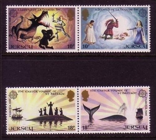 JERSEY MI-NR. 253-256 POSTFRISCH(MINT) EUROPA 1981 FOLKLORE