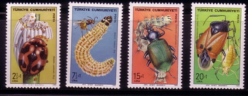 TÜRKEI MI-NR. 2529-2532 POSTFRISCH(MINT) NÜTZLICHE INSEKTEN 1980 MARIENKÄFER