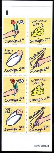 SCHWEDEN MH 173 POSTFRISCH(MINT) GRUSSMARKEN 1992