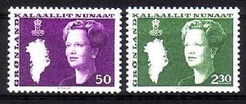 GRÖNLAND MI-NR. 126-127 POSTFRISCH(MINT) KÖNIGIN MARGRETHE II.