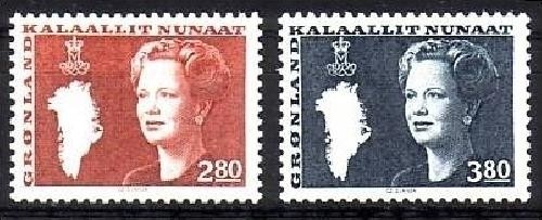 GRÖNLAND MI-NR. 155-156 POSTFRISCH(MINT) KÖNIGIN MARGRETHE II.