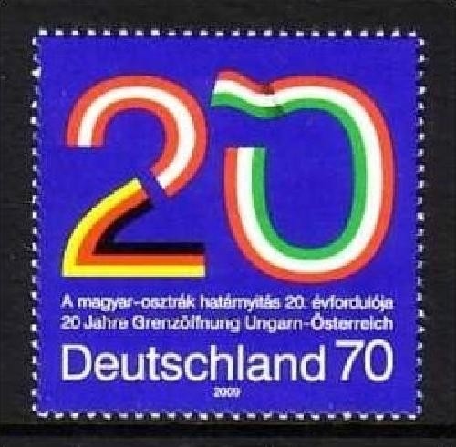 DEUTSCHLAND MI-NR. 2759 POSTFRISCH(MINT) MITLÄUFER 2009 GRENZÖFFNUNG zwischen UNGARN und ÖSTERREICH