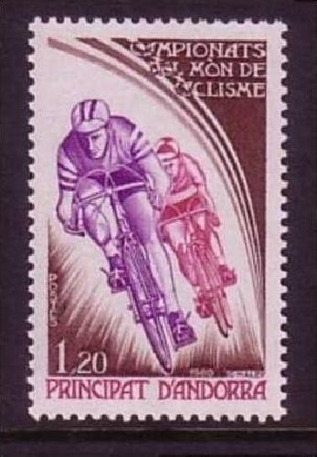 ANDORRA FRANZÖSISCH MI-NR. 309 POSTFRISCH(MINT) RADRENNFAHRER WM 1980