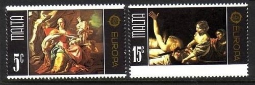 MALTA MI-NR. 512-513 POSTFRISCH(MINT) EUROPA 1975 - GEMÄLDE