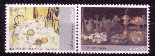 BELGIEN MI-NR. 3437-3438 POSTFRISCH(MINT) EUROPA 2005 - GASTRONOMIE