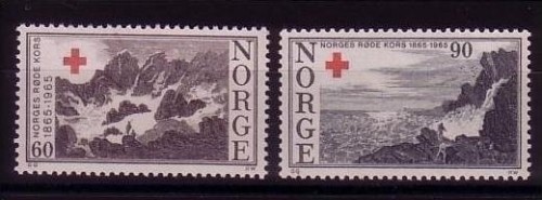 NORWEGEN Mi-Nr. 530-531 POSTFRISCH(MINT) ROTES KREUZ 1965