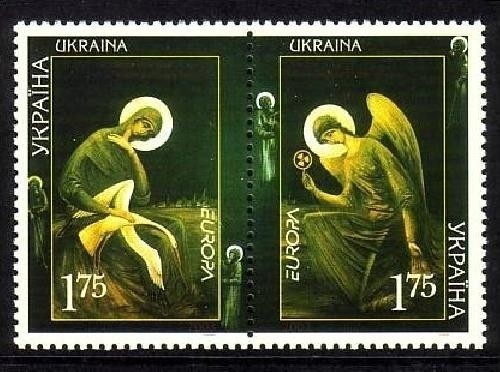 UKRAINE MI-NR. 562-563 POSTFRISCH EUROPA 2003 - PLAKATKUNST
