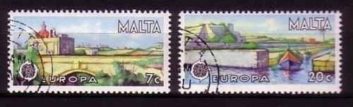 MALTA MI-NR. 554-555 o EUROPA 1977 - LANDSCHAFTEN