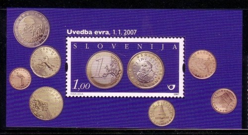SLOWENIEN BLOCK 31 POSTFRISCH(MINT) EINFÜHRUNG DER EURO-WÄHRUNG